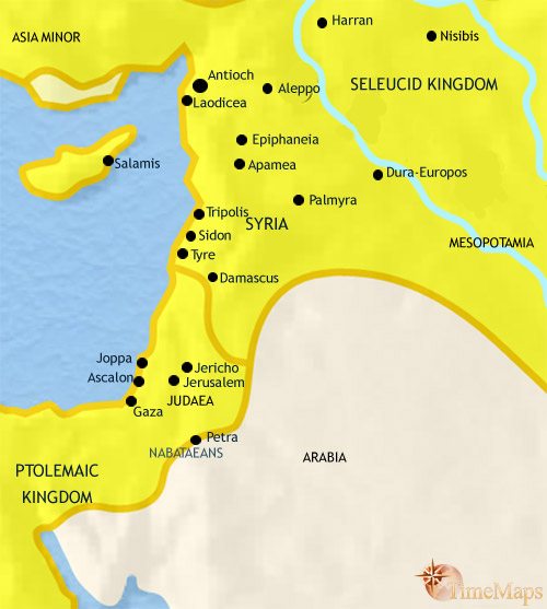 Map of Syria at 200BCE