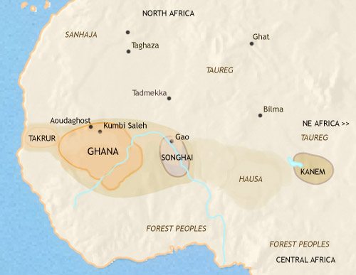 Map of West Africa at 979CE