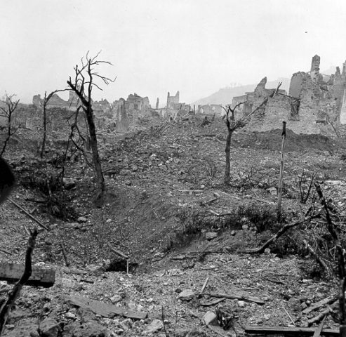 Ruins of the town of Cassino