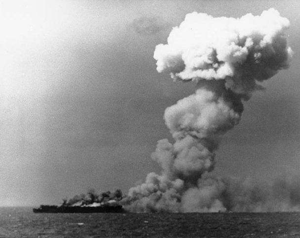 The US Navy light-burning