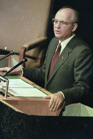 A photo of Mikhail Gorbachev
